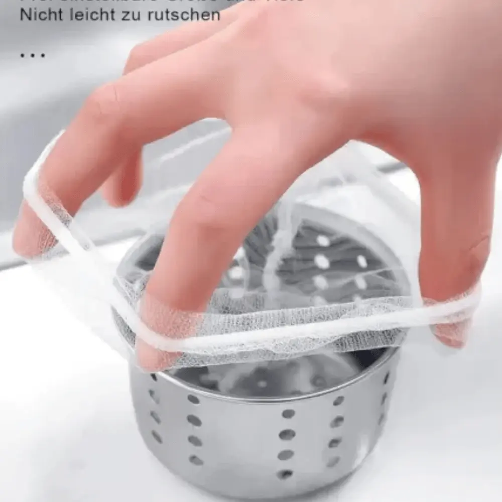 100 كيس فلتر شبكي لمصافي حوض المطبخ – عملية وآمنة